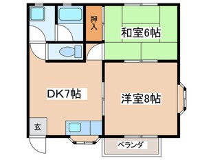 ハイツイマイの物件間取画像